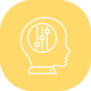 İnsan kafasının vektör illüstrasyonu