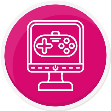 Oyun konsolu joystick. vektör illüstrasyonu