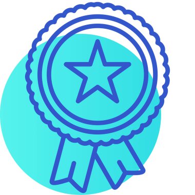 Madalya. Web simgesi basit illüstrasyon