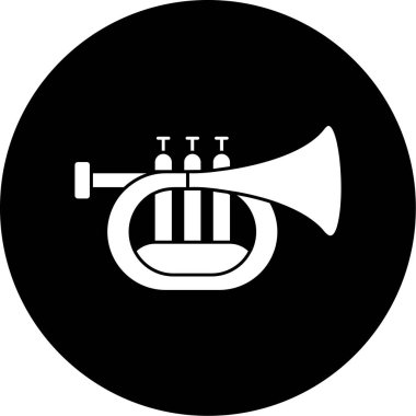 trompet simge vektör çizim