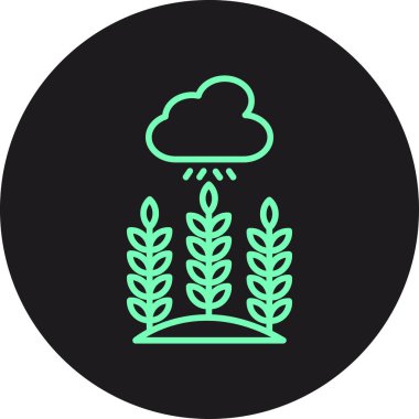 vektör bulut teknolojisi simgesi