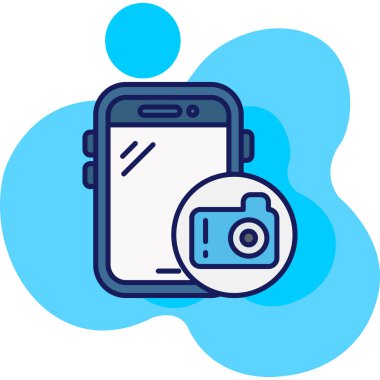 akıllı telefon simgesi vektör illüstrasyonu