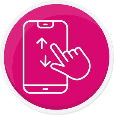 Cep telefonu simgesinin vektör illüstrasyonu