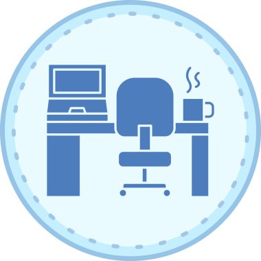 Bir dizüstü bilgisayarın vektör çizimi