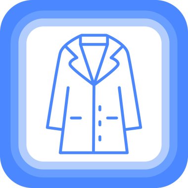 Ceket. Web simgesi basit illüstrasyon