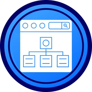 tarayıcı web simgesi basit illüstrasyon