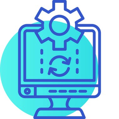 Ayarlama. Web simgesi basit illüstrasyon