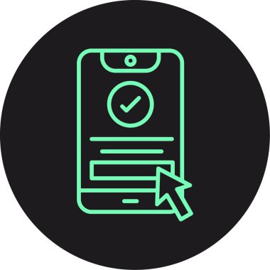 vektör lcd simgesi illüstrasyonu