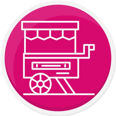 - Araba. Web simgesi basit illüstrasyon