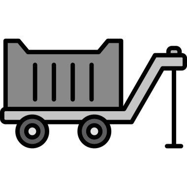 Servis arabası simgesi taslak biçiminde