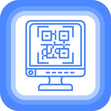 Kod kod kod simgesi ile doldurulmuş - ana hat biçimi