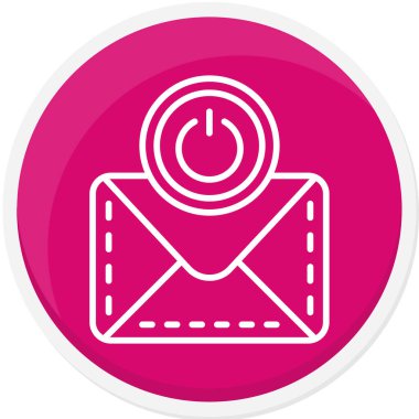 Posta simgesinin vektör illüstrasyonu