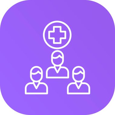 Grup simgesinin vektör illüstrasyonu