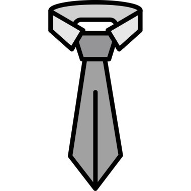 Kravat. Web simgesi basit illüstrasyon