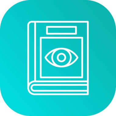 Göz simgesinin vektör çizimi, düz tasarım biçimi