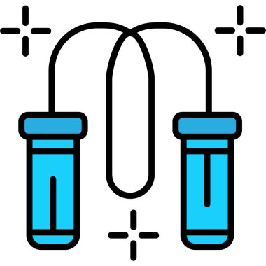 Test tüpü simgesi. hat test tübü vektör simgeleri rengi düz izole