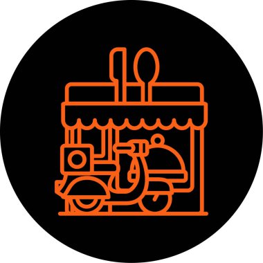 Gıda simgesinin vektör illüstrasyonu