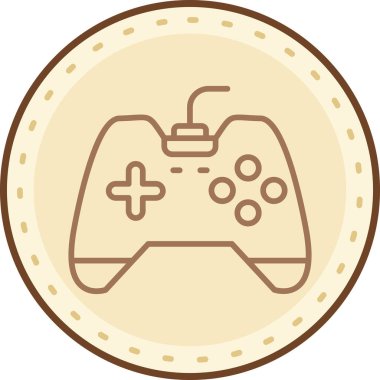 Joystick simgesi, vektör illüstrasyonu