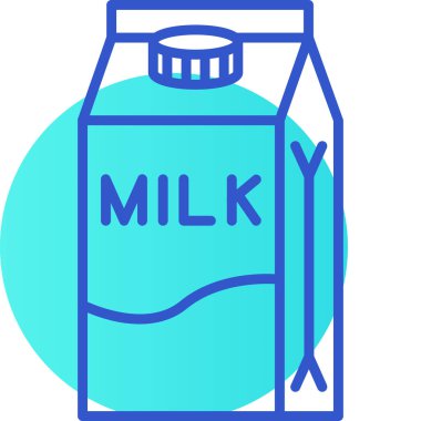 Süt. Web simgesi basit illüstrasyon