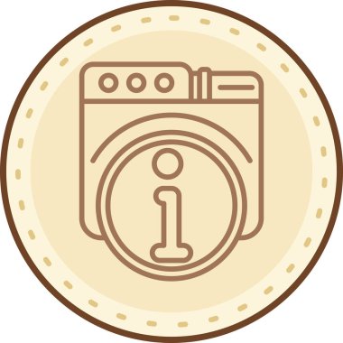 Bir kamera simgesinin vektör illüstrasyonu