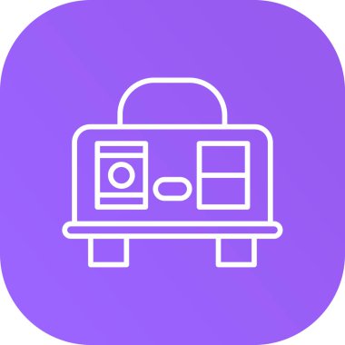 Benzersiz radyo makinesi vektör simgesi