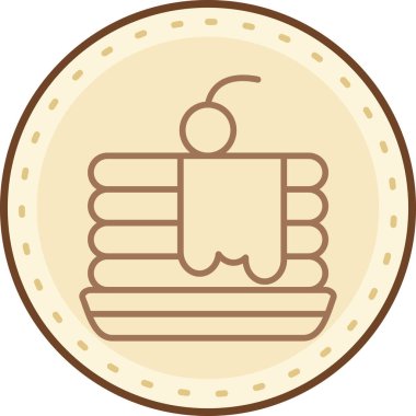 Gıda simgesinin vektör illüstrasyonu