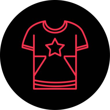 Bir yıldız simgesinin vektör illüstrasyonu