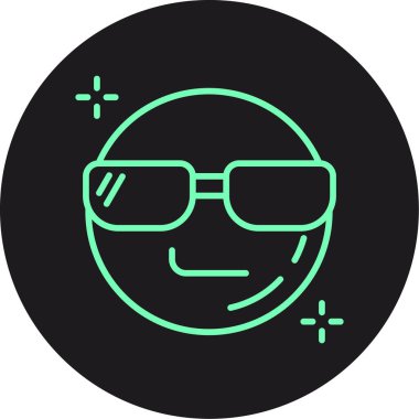 vektör emoji simgesi çizimi