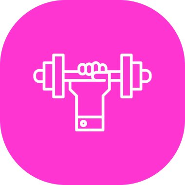 Bir dambıl simgesinin vektör çizimi