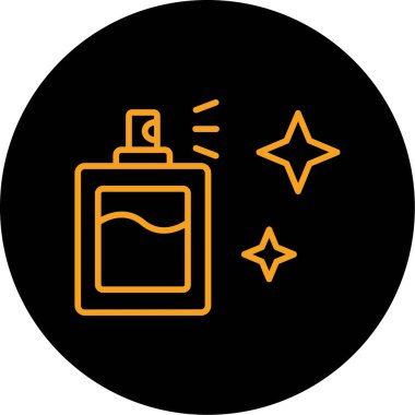 vektör parfümü düz simgesi