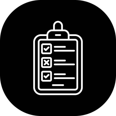 Denetim listesi simgesini, basit tarzı