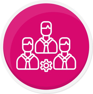 İş insanları simgesinin vektör illüstrasyonu