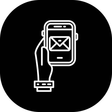 Smartphone Simgesi, vektör illüstrasyonu