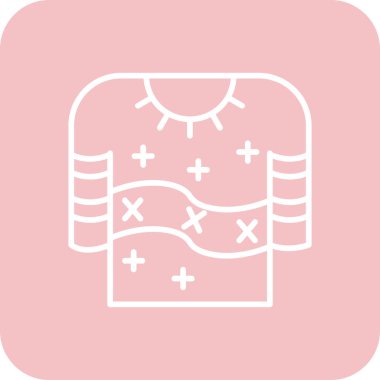 Kıyafetler. Web simgesi basit illüstrasyon