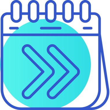 Takvim simgesi, vektör illüstrasyonu basit tasarım