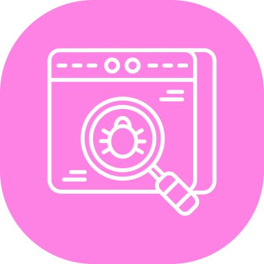 tarayıcı simgesi vektör illüstrasyonu