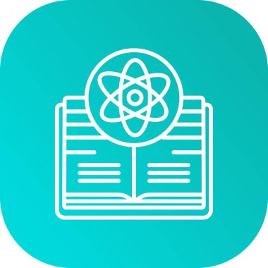 Uzun gölgeli bir yıldız ikonu içeren beyaz çizgi kitabı. Favori, en iyi favori, en iyi sembol. Yeşil daire düğmesi. vektör