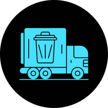 Çöp kutusu simgesi. özet vektör illüstrasyonu