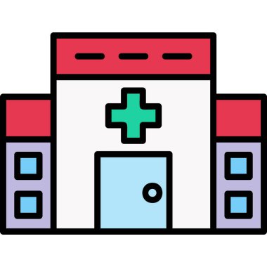 Hastane Simgesi Vektör İllüstrasyonu