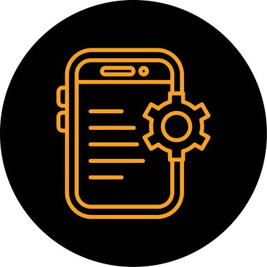 Akıllı telefonun vektör simgesi