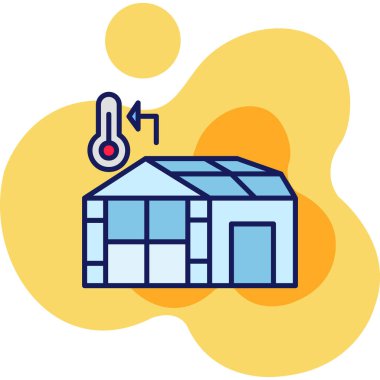 Ev. Web simgesi basit illüstrasyon