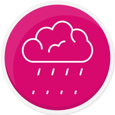 Bulut simgesinin vektör illüstrasyonu