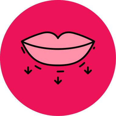 Kırmızı kalp simgesinin vektör illüstrasyonu