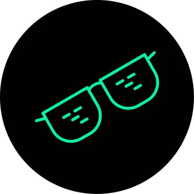 Bir güneş gözlüğü simge vektör çizim