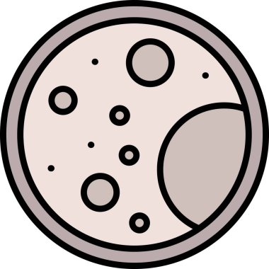 Ay. Web simgesi basit illüstrasyon