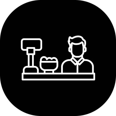 Bir erkek ve kadın ikonunun vektör çizimi