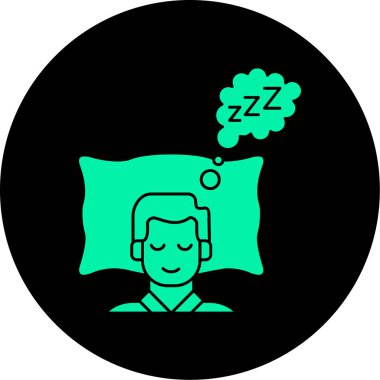 vektör uyku simgesi illüstrasyonu