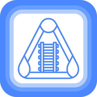 Bir çanta dolusu giysi simgesinin vektör çizimi