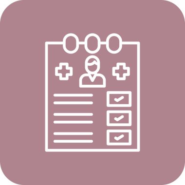 Bir belge simgesinin vektör illüstrasyonu