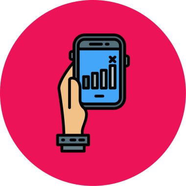 akıllı telefon simgesi vektör illüstrasyonu